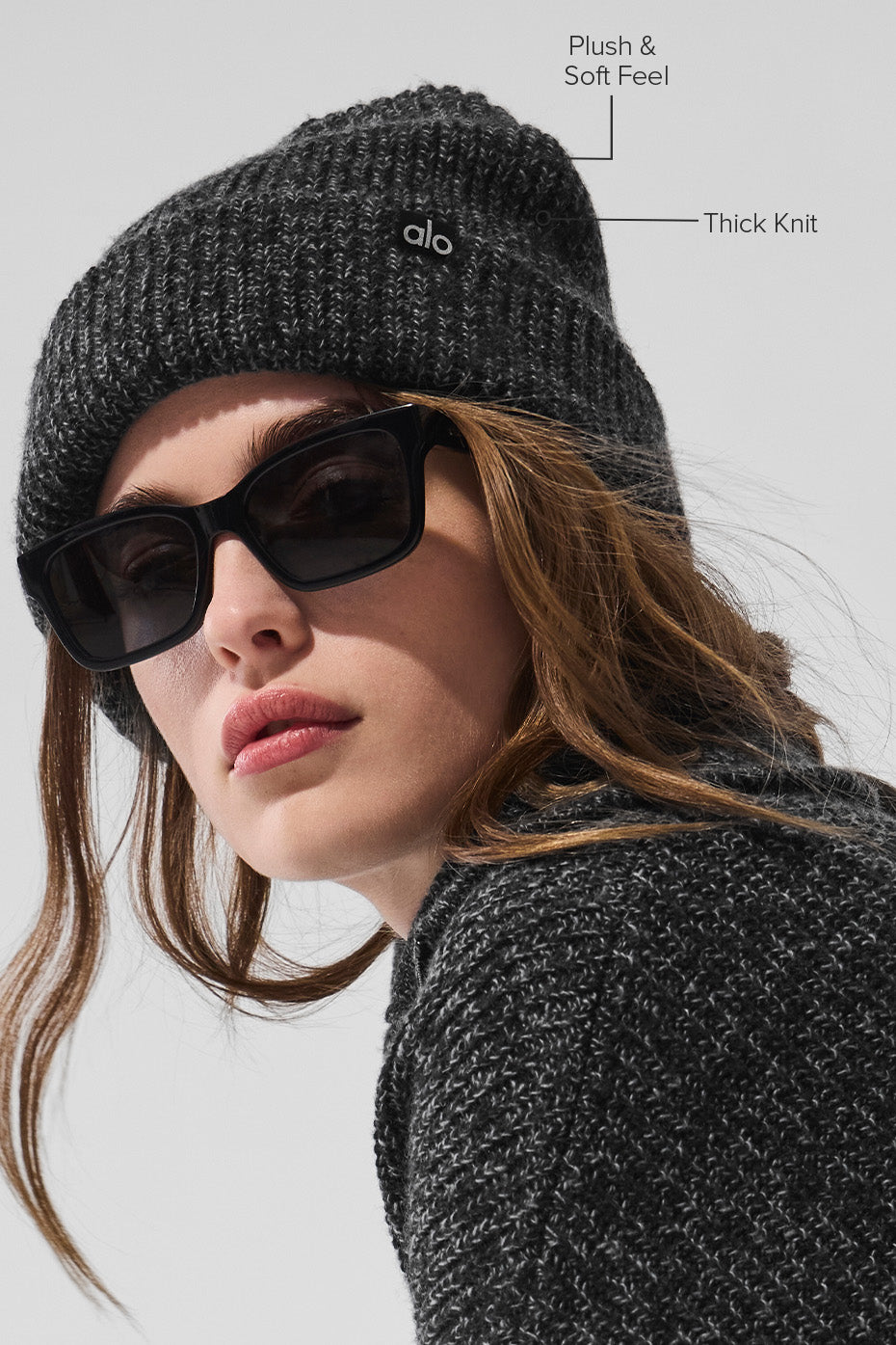 Marl Beanie - Black Marl