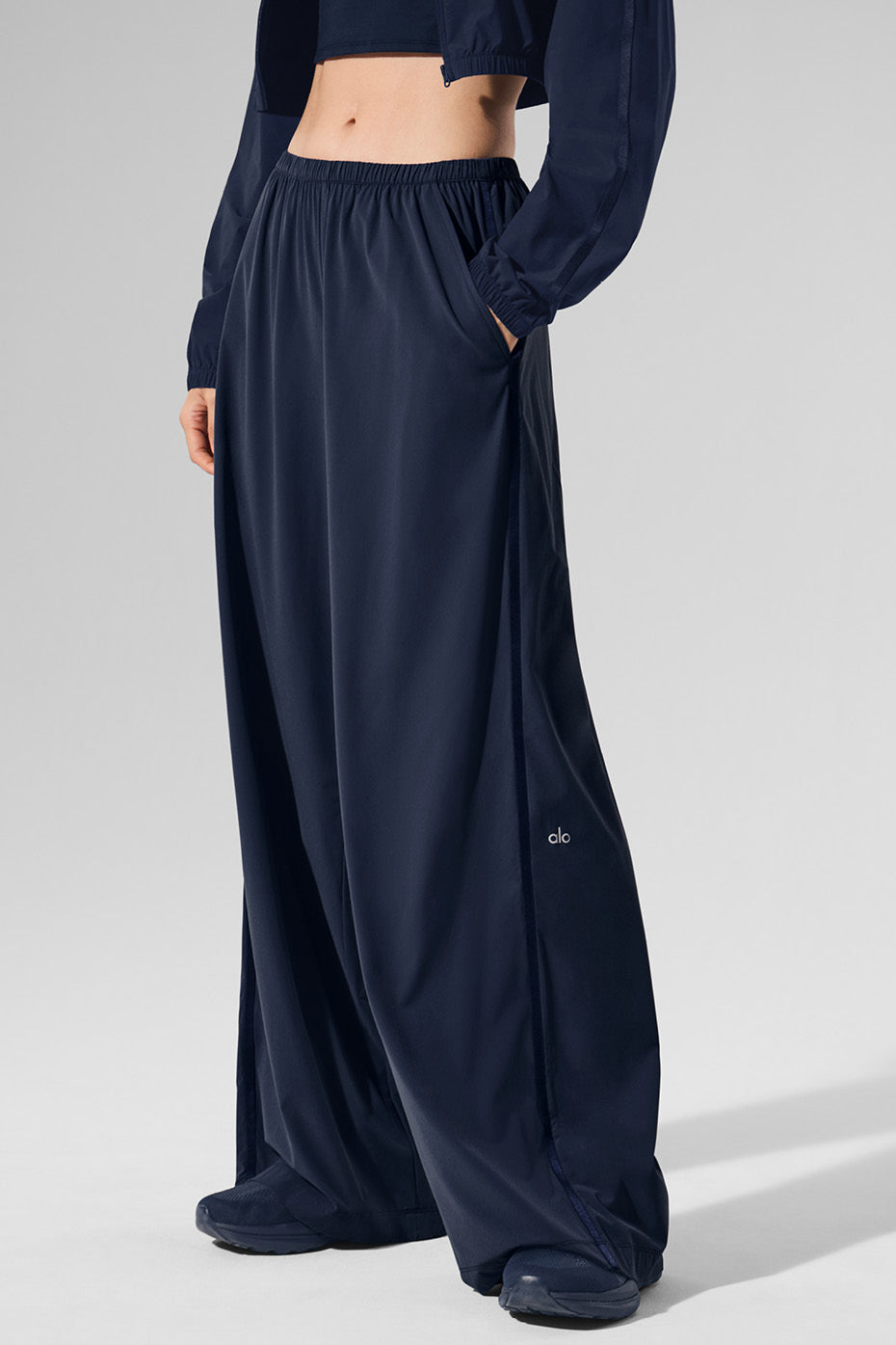 Breezy Wide Leg Pant (Long) - Navy