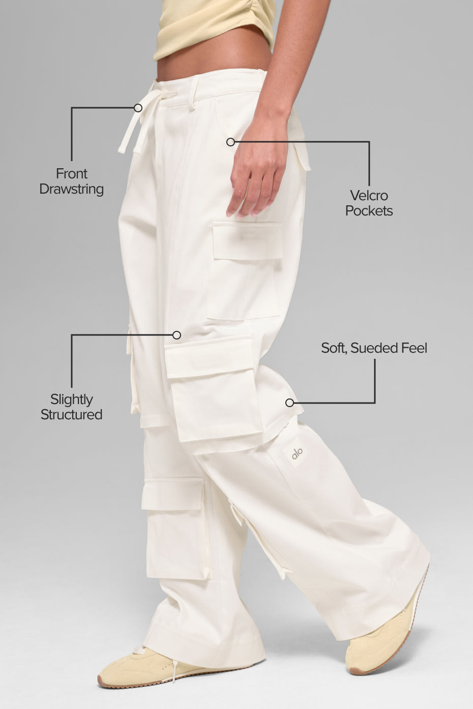 Mid-Rise Scout Cargo Pant - Ivory